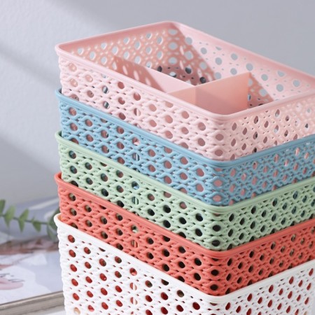 Organizer for the little things "loops", 3 departments, 15.5 × 13.5 × 10 cm, color mix-3