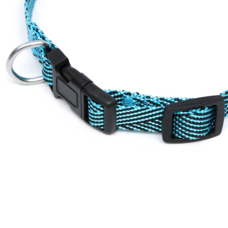 Collar "Kubel", Osh up to 37 cm, width 1.5 cm, blue-2