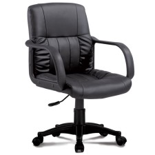 A chair for the operator Brabix Hit MG-300, with armrests, eco-leather, black