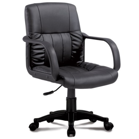 A chair for the operator Brabix Hit MG-300, with armrests, eco-leather, black