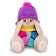 Soft toy "Bunny mi in a hat and striped scarf", 18 cm