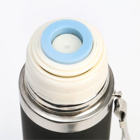 Thermos, 500 ml, sleeve "100 % man", with a mug, retains heat 10 hours, 6.5 x 24 cm-3