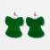Earrings "Bells", colored in silver