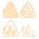 New Year's set for creativity. Wood painting "New Year! Christmas tree "