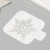 Plastic stencil "New Year's star", size 9x9 cm