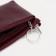 Women's wallet is a female on a zipper, burgundy color