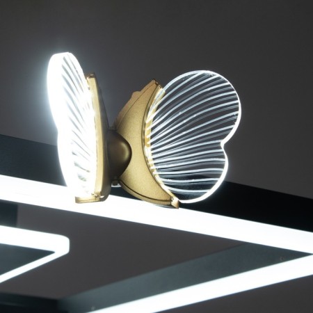 Causte "Trio butterflies" 54W LED 6000K Black 65x45x10cm Bayerlux-10