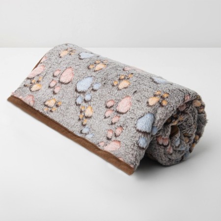 Animal blanket "With Love", 104 x 72 cm, gray-1