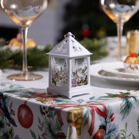 LED figure "White Loth with moose and roe deer" 6.3 × 12 × 6.3 cm, plastic, batteries AG13x3, glow warm white-1