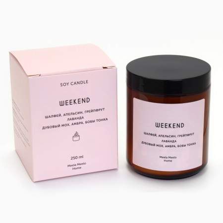 Candle in the Bank Aromatic "Weekend", sage, orange, grapefruit, 250 ml-7