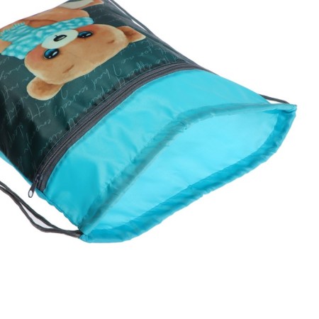 A bag for shoes with a pocket of 420 x 340 mm, calligrata MSO-7C, (soft polyester, density 210D), "Bear"-3