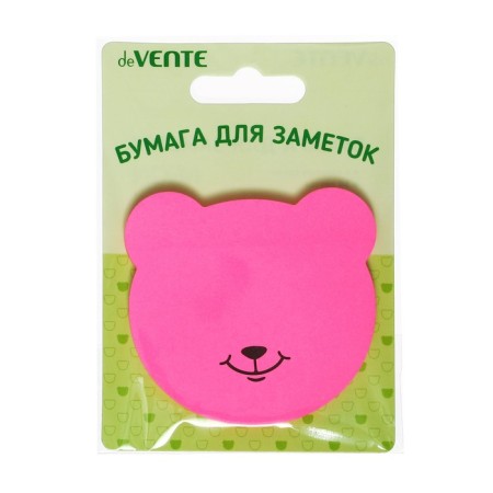 Block with a sticky edge of 70 x 70 mm, Devente Funny Notes, 50 sheets, 80 g/m, curly, neon, mix x 4 types-6
