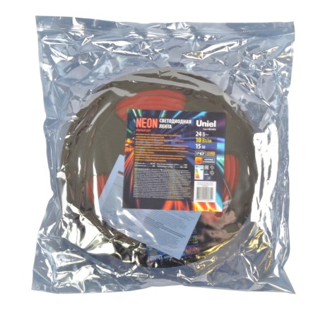 Flexible Neon Uniel, 8x16 mm, IP67, 15 m, 120LED/m, 10W/m, 2835, 24 V, red glow red-3