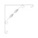 Bracket, Light, 200x200, metal, white, 1 pc.