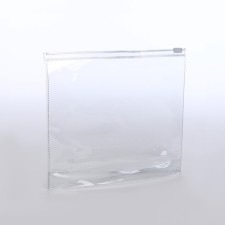 Cosmetic bag with a zip-gl.