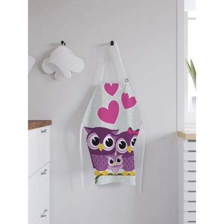 Apron of a kitchen with a photo print "Owing Family", adjustable, size OS-1