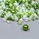 Beads for creativity plastic "Round. Assorted green" d = 3-8 mm, set 10 grams