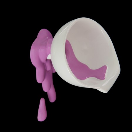 Pan "funnel with purple paint", 10 × 11 × 16 cm-1