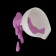 Pan "funnel with purple paint", 10 × 11 × 16 cm