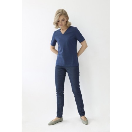 Women's T-shirt with a V-neck, size 52-2