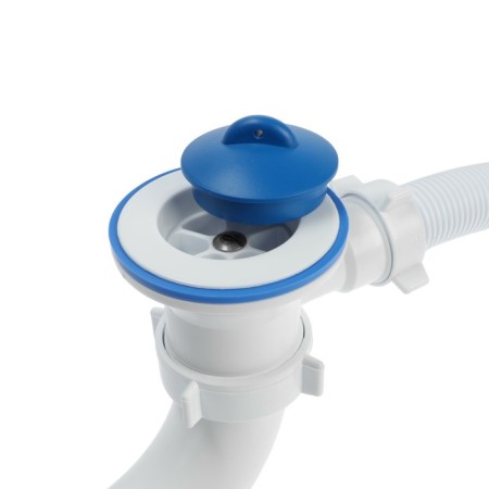 Siphon for the bath ORIO A-70089, 1 1/2 "x40 mm, with plastic. Grate d = 70 mm, with corrugation 40x40/50mm-3