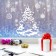 Window sticker "Winter Christmas tree", reusable, 33 x 50 cm, New Year