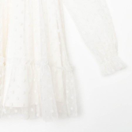 Платье для девочки KAFTAN, размер 30 (98-104 см), белый-5