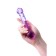 Sexus Glass bilateral phallimitator, glass, lilac, 19.5 cm