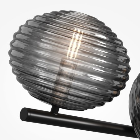 Suspension lamp Maytoni Mod268PL-07B, 7HE14, 40W, 132x32x320.5 cm, Black color black-2