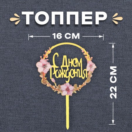 Topper "Happy Birthday"
