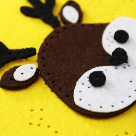 Set for creativity: a panel of felt on the hoarse "Olenenok"-4
