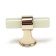 Handle button Cappio PK106, D = 12 mm, plastic, phosphorus/gold color