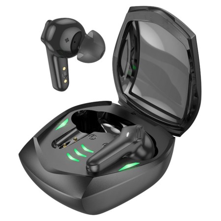 Hoco Ew28, TWS, Game, Wireless, Vacuum, BT 5.3, 40/320 mAh, black