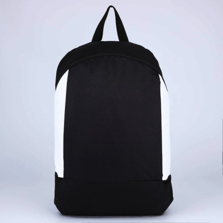 School textile Backpack 46x30x10 cm, vertical pocket, black and white color-1