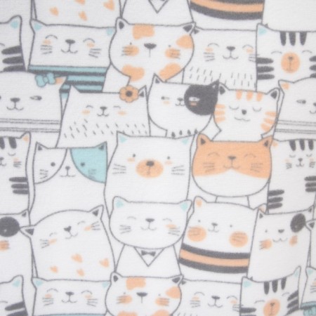 Fleet blanket "Cats", size 100x140 cm-3