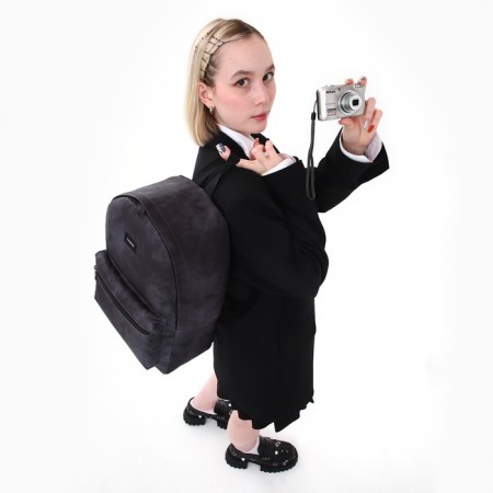 Backpack School Textile Nazamok, 42x14x28 cm, black color-11