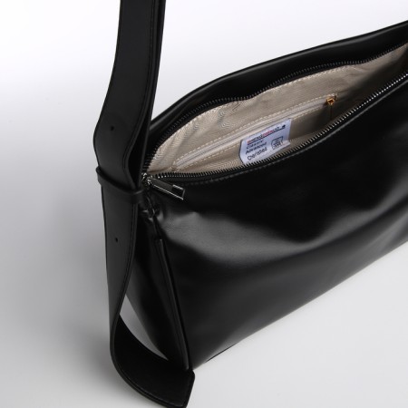 Bag Women's Cross-Bodi, on a zipper, black color-5