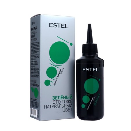 Green balm Estel with straight hair pigments, 150 ml