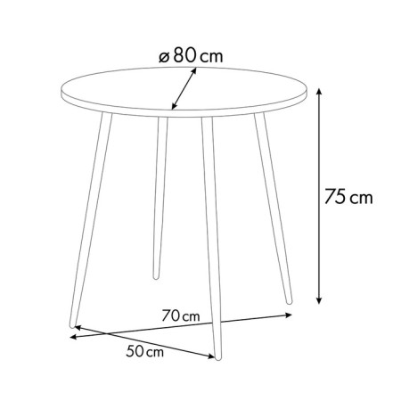 Dining table Polini Home London, the color of the oak is a sonoma-8