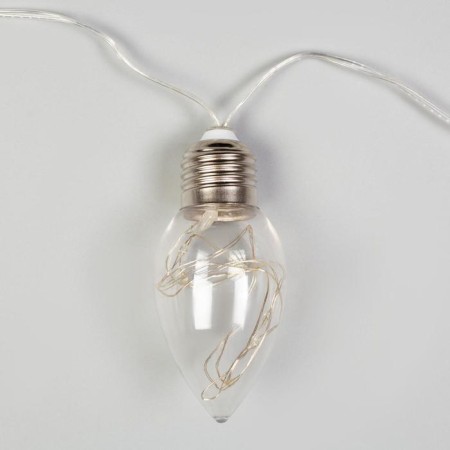 Garland “thread” 3 m with nozzles “drop bulbs”, ip20, transparent thread, 80 LED, glow blue, 8 modes, 220 V-3