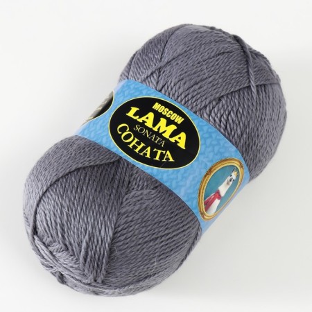 Acrylic Sonata yarn 50%, wool s/t 50% 250m/100g (169 gray)-1