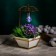 Pot on a stand with lighting, 22x10x10cm 3/lr41