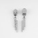 Automatic castle for lightning "Spiral", No. 5, decorative, 10 pcs, Nickel color