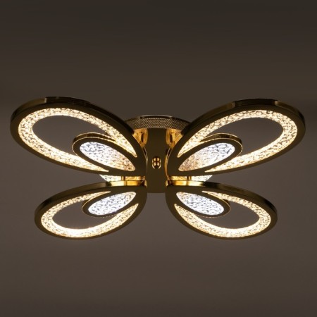 Causteen with PDU 1829/4GD LED 128W 3000-6000k Dimmer chrome gold 58x46x6.5 cm Bayerlux-4