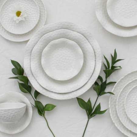 Ceramic dining “airiness”, 1.1 l, d = 28 cm, white color, white-5