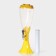 Beer Tower "Babylon", 3 l, yellow color