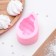 Mold "shell", silicone, 8.5 × 6 × 4.1 cm, pink color