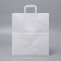 Craft package without printing, white, flat handle, 32 x 20 x 37 cm