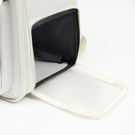 An animal-carp backpack 39 x 40 x 25 cm, white-9