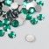 Decor for creativity plastic "Rhinestones. Dark green" set 300 pcs d = 0.8 cm